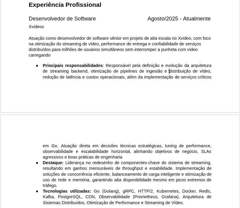 Experiência