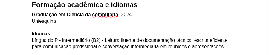 formação